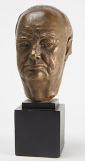 Cast Bust of Winston Churchill
