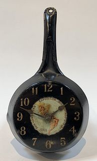 Pan American Expo Novelty Frying Pan Clock 1901