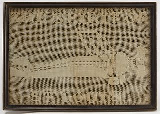 Lindberg Spirit St Louis Crocheted Panel