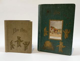 Two Teddy Roosevelt Themed Postcard Albums