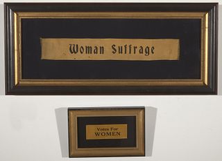2 Rare Suffragette Ribbons
