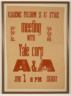 Yale - Academic Freedom is at Stake Poster
