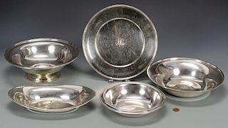 5 Sterling Silver Bowls/Trays