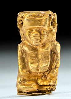 Egyptian 22K+ Gold Pendant Pataikos, ex-Fortuna