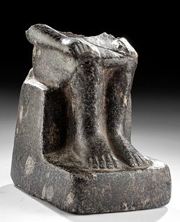 Egyptian 18th / 20th Dynasty Granite Seated Figure