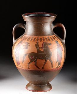 Greek Attic Belly Amphora by Princeton Painter, TL'd