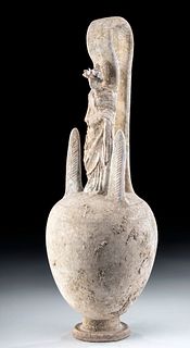 Lovely Canosan Pottery False Amphora w/ Woman
