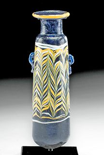 Tall / Stunning Greek Core-Form Glass Alabastron