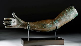 Published Roman Bronze Right Arm Lifesize ex-Christie's