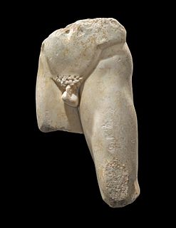 Roman Marble Torso of a Nude Male Youth, Art Loss