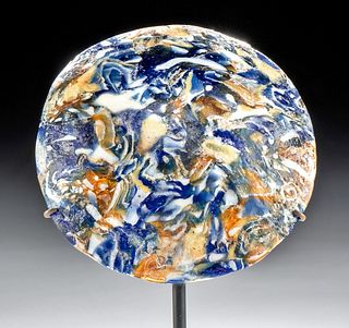 Rare Roman Mosaic Glass Shallow Bowl