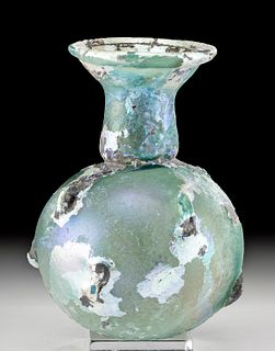 Fine Eastern Roman Glass Jar w/ Crimped Protrusions