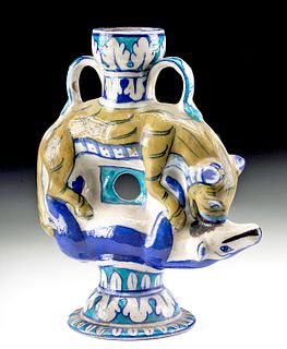 19th C. Indian Mughal Multan Pottery Vase