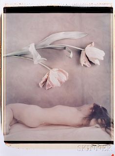 Joyce Tenneson (American, b. 1945)      Sleeping Beauty and Flowers