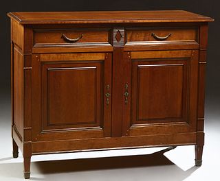 French Louis Philippe Style Carved Cherry and Beech Sideboard, early 20th c