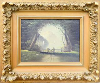 EARLY 20th C LANDSCAPE OIL PAINTING ON CANVAS