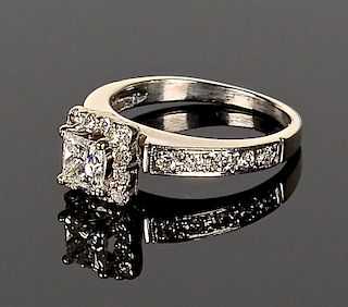 14k Princess cut diamond Ring