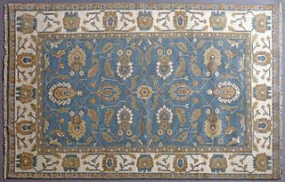 Turkish Angora Oushak Carpet, 5' x 8'.