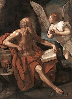 After Guido Reni (Italian, 1575-1642)      Angel Appearing to St. Jerome