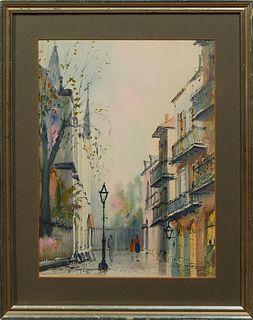 Nestor Hippolyte Fruge (1916-2012, New Orleans), "Pere Antoine's Alley," 1976,