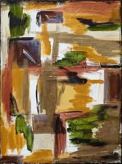 Margaret Orr (New Orleans), "Abstract," 20th c., oil on canvas, signed lower right, gallery wrapped, H.- 24 in., W.- 18 in.