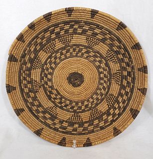 Apache Geometric Basketry Tray c 1920