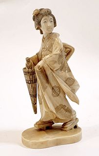 Very Fine Carved Japanese Figure