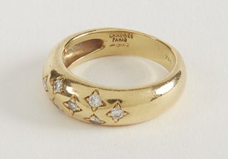 Chaumet Ladies 18K Ring with 7 Diamonds