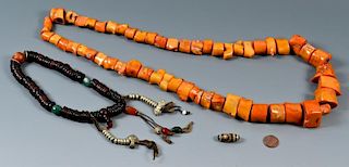 Ancient Beads including Tibetan Coral