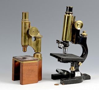 2 Antique Microscopes