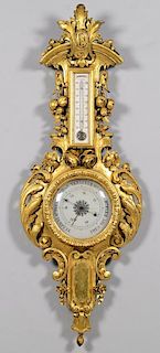 French Giltwood Barometer
