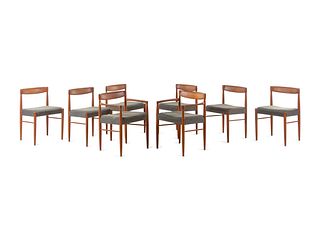 Henry W. Klein 
(Norwegian, 20th Century)
Set of Eight Dining ChairsBramin, Denmark