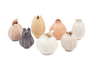 Sandra Byers
(American, 20th Century)
Group of Seven Bud Vases