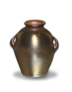 L. C. Tiffany, Gold Favrile Vase