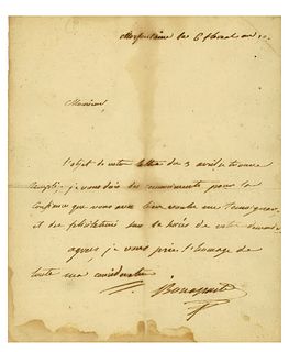 Signed Bonaparte Letter, 19th Century