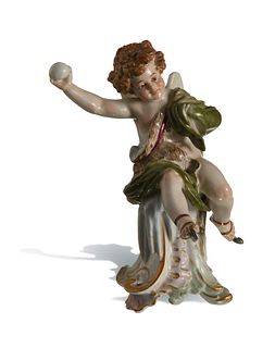 Meissen, Cupid Throwing a Snowball, Model R130