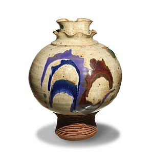 Ken Pick, Large Stoneware Vase