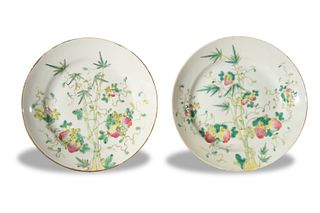 Pair of Imperial Chinese Plates, Late 19th Century