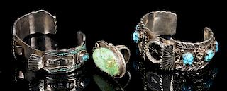 3 Articles of Navajo Jewelry