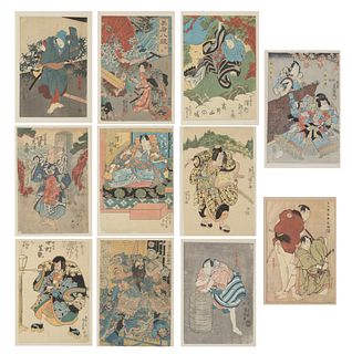Kunisada, Kuniyoshi,Toyokuni III, Woodblock Prints