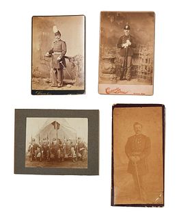 Cabinet Cards Featuring Soldiers From Indian Wars
