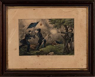 Currier and Ives, Death of Col. Edward D. Baker