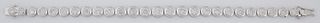 14K White Gold Dinner Link Bracelet, each of the 26 links with a graduated channel set round diamond, total diamond weight- 9.13 cts...