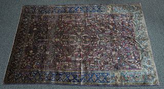 Silk Persian Rug, 51x78