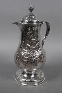 1795 DUBLIN Sterling Silver Chocolate Pot