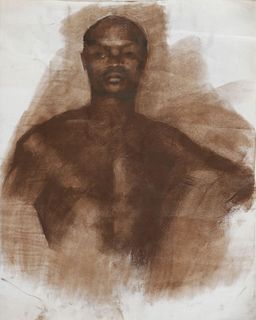 RAYMOND WHYTE, Portrait, Charcoal