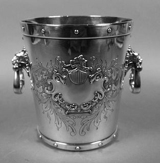 Victorian Silverplate Ice Bucket Wine Cooler