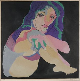 LEE WAISLER, Female Nude, Intaglio Print