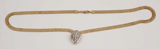14k Gold Diamonds Necklace