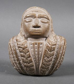 Native American Stone Bust Carving